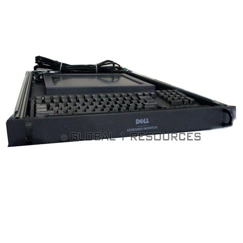 Dell 1U Rack Mount KMM Console with Integrated Keyboard and Monitor