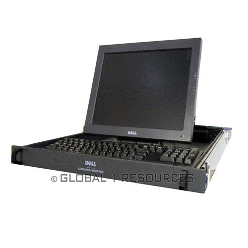 Dell 1U Rack Mount KMM Console with Integrated Keyboard and Monitor