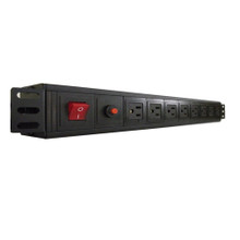 15A 1U Rackmount Power Distribution Unit with 10ft Cord