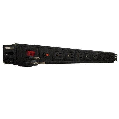 15A 1U Rackmount Power Distribution Unit with 10ft Cord