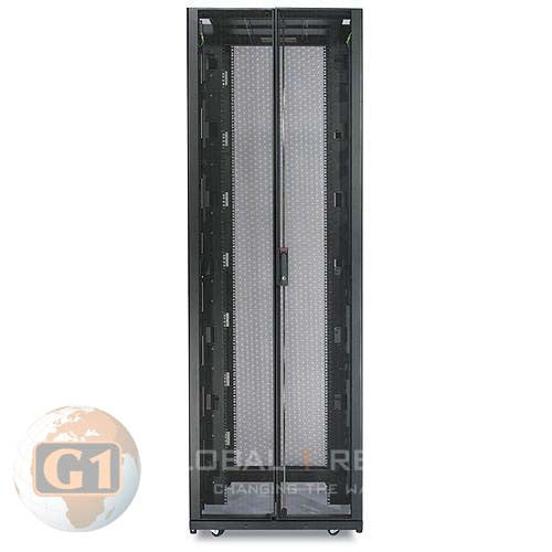 APC AR3157 48U Server Rack Enclosure - 750mm Wide, Refurbished, Optimized Airflow