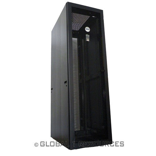 Refurbished Dell PowerEdge 4210 42U Server Rack Cabinet with Mobility Wheels