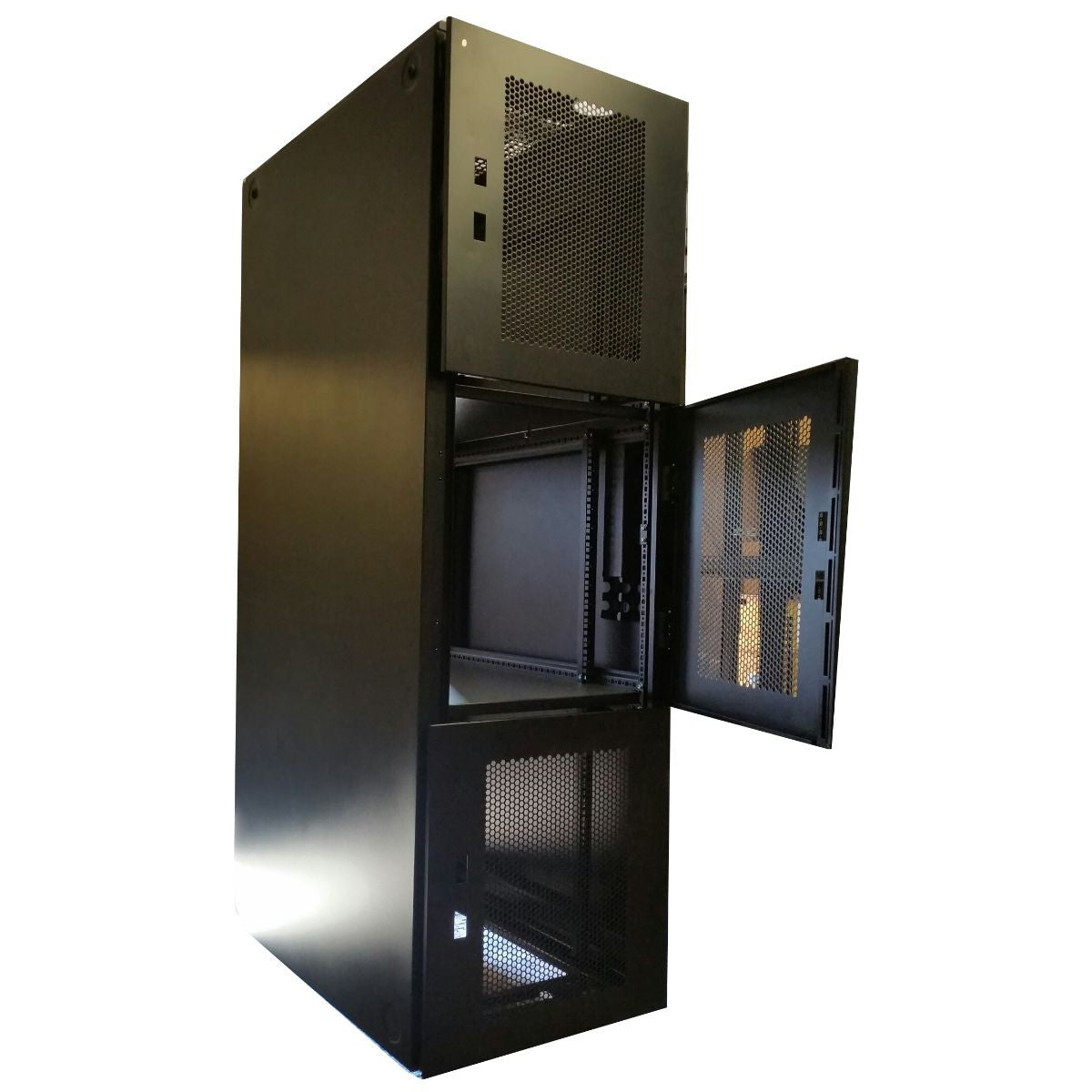 Perfect Location Server Rack PULSE™ 42U Triple Compartment Co-Location Server Rack Enclosure — Mult ...