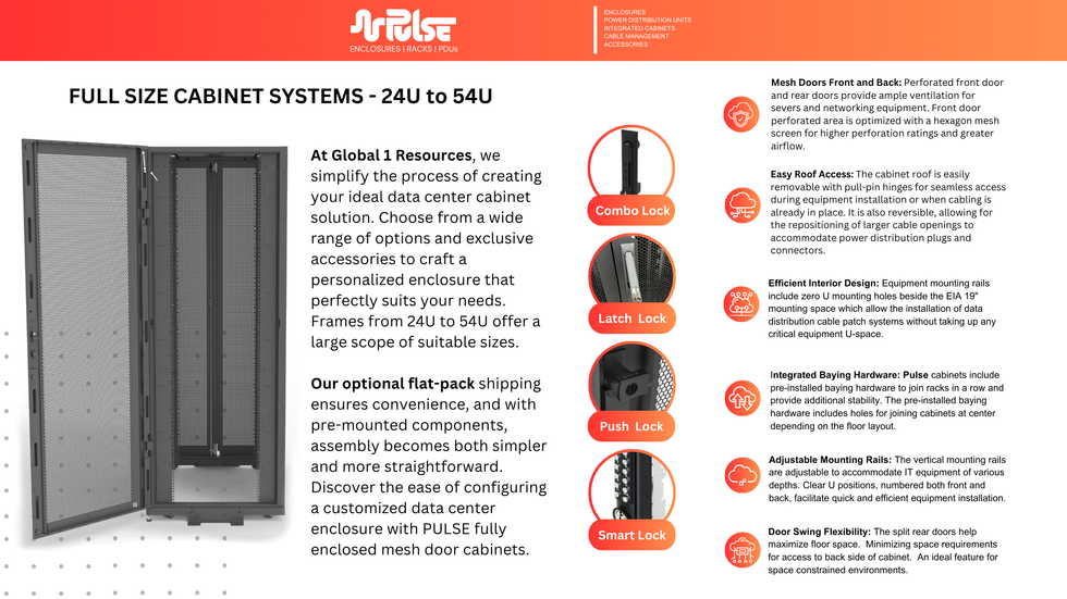 PULSE Catalog for Server Racks and PDUs Global1Resources